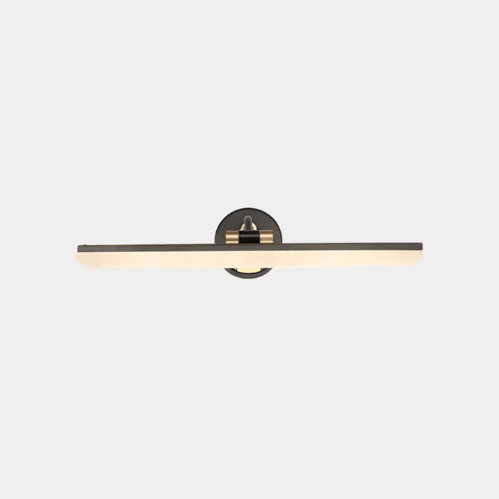DecorBites™ Minimalist LED Vanity Light for Bathroom Walls - Swing Arm Bath Bar with Acrylic Shade