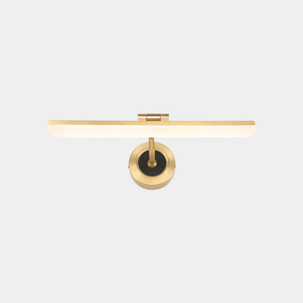 DecorBites™ Minimalist LED Vanity Light for Bathroom Walls - Swing Arm Bath Bar with Acrylic Shade