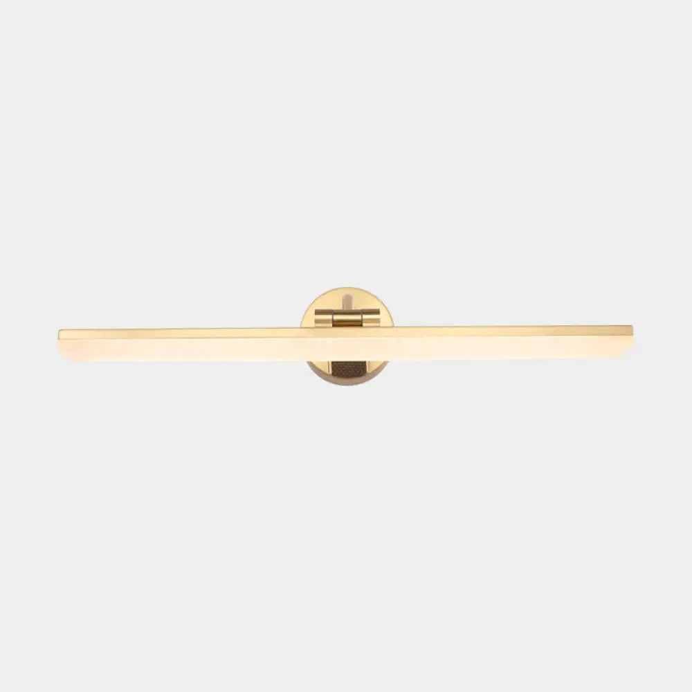 DecorBites™ Minimalist LED Vanity Light for Bathroom Walls - Swing Arm Bath Bar with Acrylic Shade