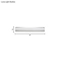 DecorBites™ Minimalist LED Vanity Wall Light with Ultra-Thin Acrylic Design - 9"/16.5" - Warm/White - Chrome Finish for Bathroom