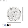 DecorBites™ Minimalist LED Wall Sconce: Disc Shaped Terrazzo Bedroom Light - Pink/Blue/Black, 7"/10" Diameter