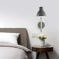 DecorBites™ Minimalist Metal Wall Mounted Light with Dome Shade - Rectangular Arm Sconce in Grey/White/Green, 5.5" Wide