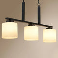 DecorBites™ Minimalist Opal Frosted Glass Island Lighting Fixture - 3 Heads Hanging Pendant Light