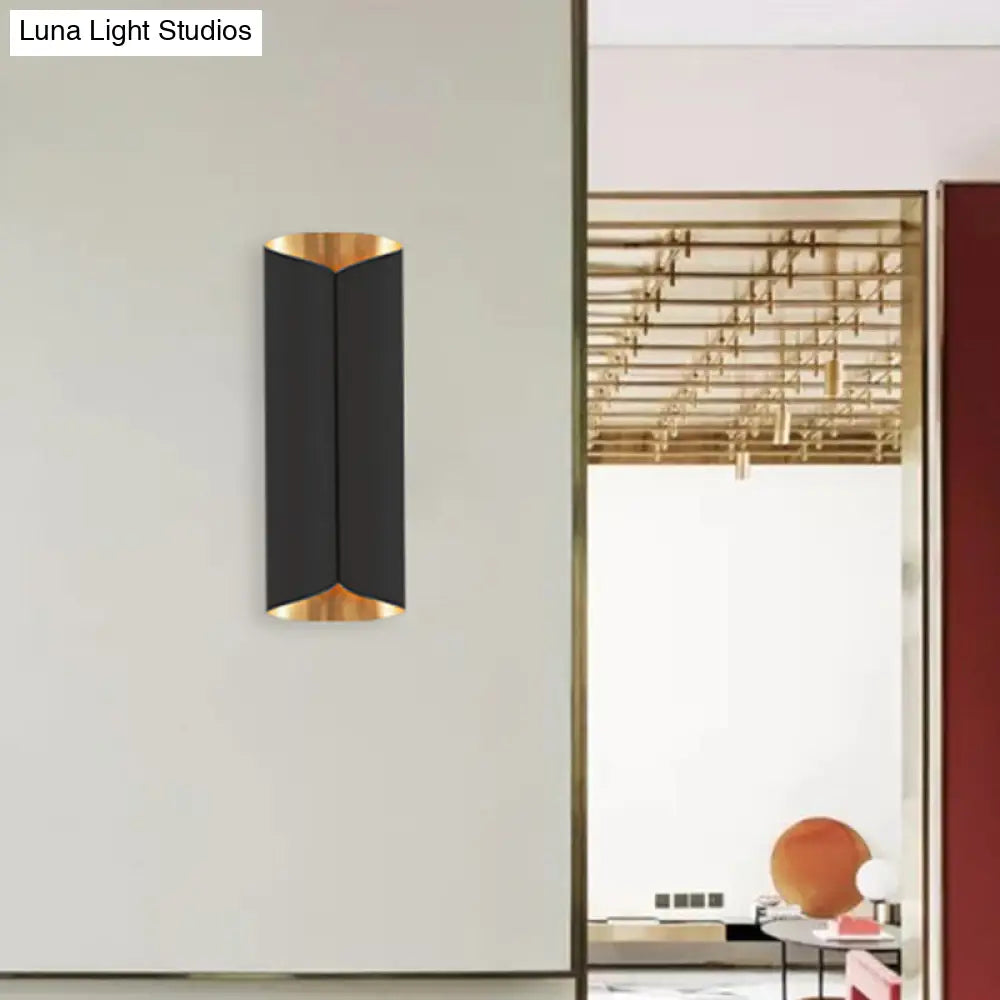 DecorBites™ Minimalist Twist Wall Sconce with Metallic 2-Bulb Light Fixture for Porch