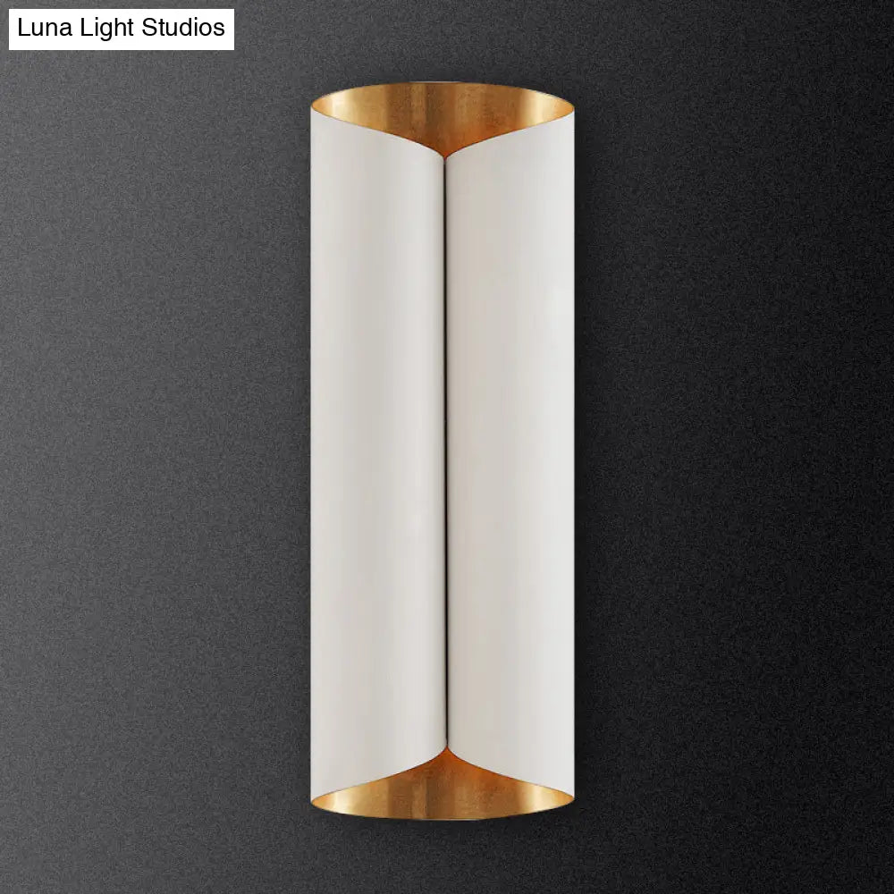 DecorBites™ Minimalist Twist Wall Sconce with Metallic 2-Bulb Light Fixture for Porch