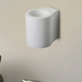 DecorBites™ Minimalist White Flush Wall Sconce - 1 Bulb LED Up-Down Wall Lamp