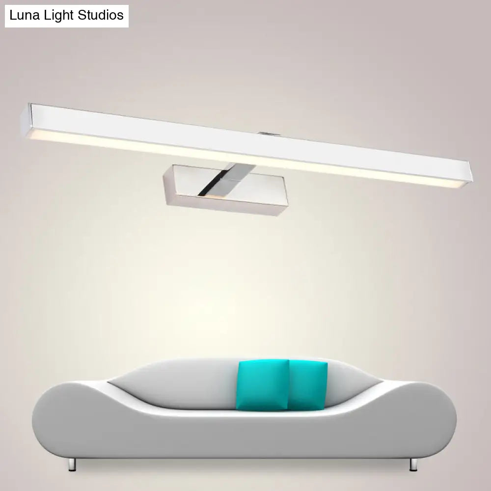 DecorBites™ Minimalist White Rod Acrylic LED Wall Lamp - Bathroom Vanity Light