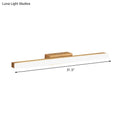 DecorBites™ Minimalist Wood Linear Vanity Sconce Light - Beige LED Wall Fixture (16"/23.5"/31.5" Width)