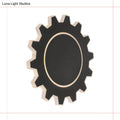 DecorBites™ Minimalistic LED Wall Sconce: Acrylic Black/White Finish, Warm/White Light