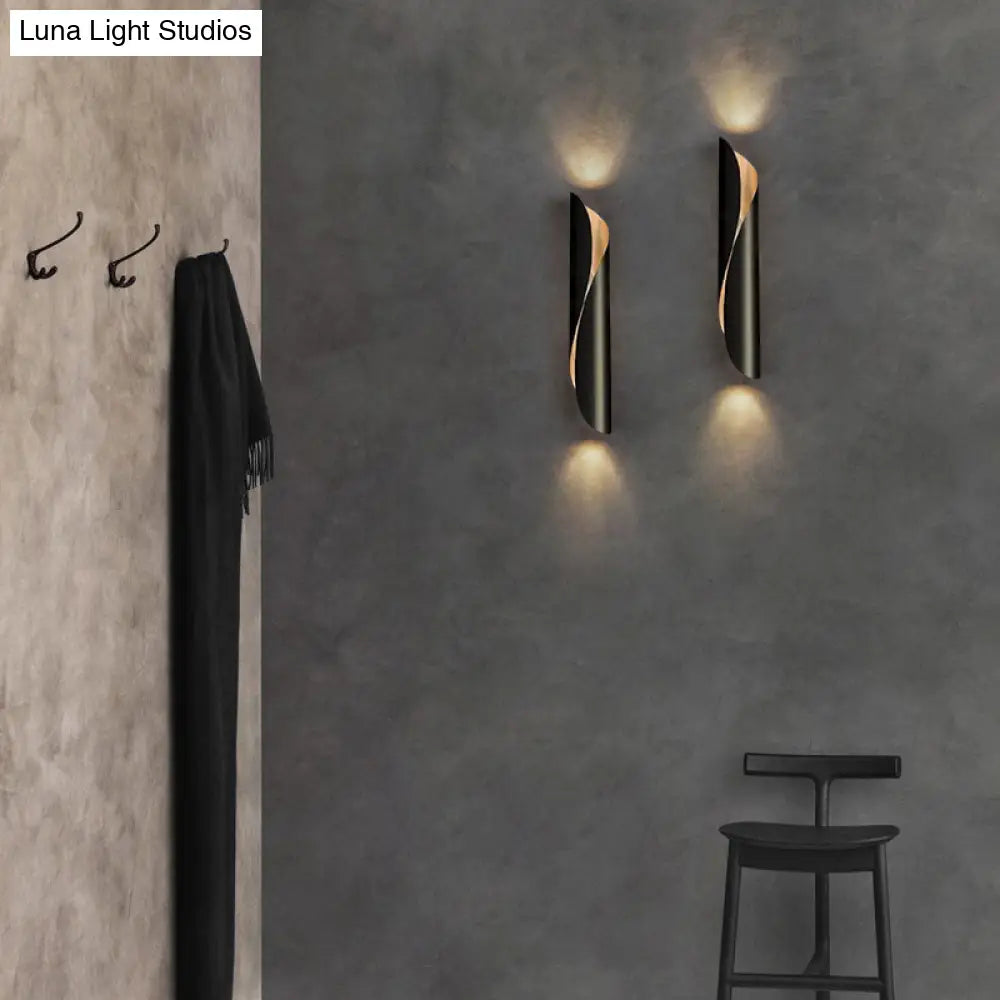 DecorBites™ Minimalistic Metal Corridor Wall Sconce Light - 2-Head Scroll Wall Fixture