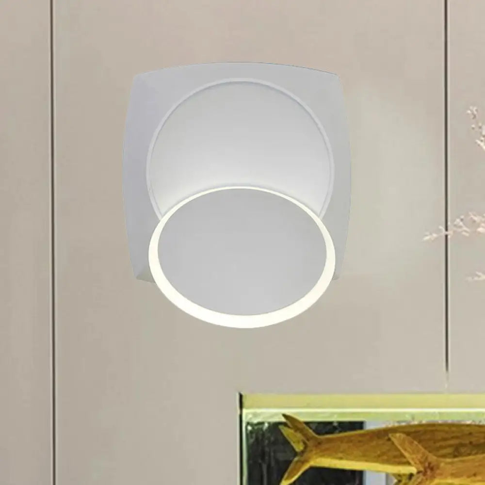 DecorBites™ Minimalistic Rotatable Metallic Wall Sconce with LED Warm/White Lighting