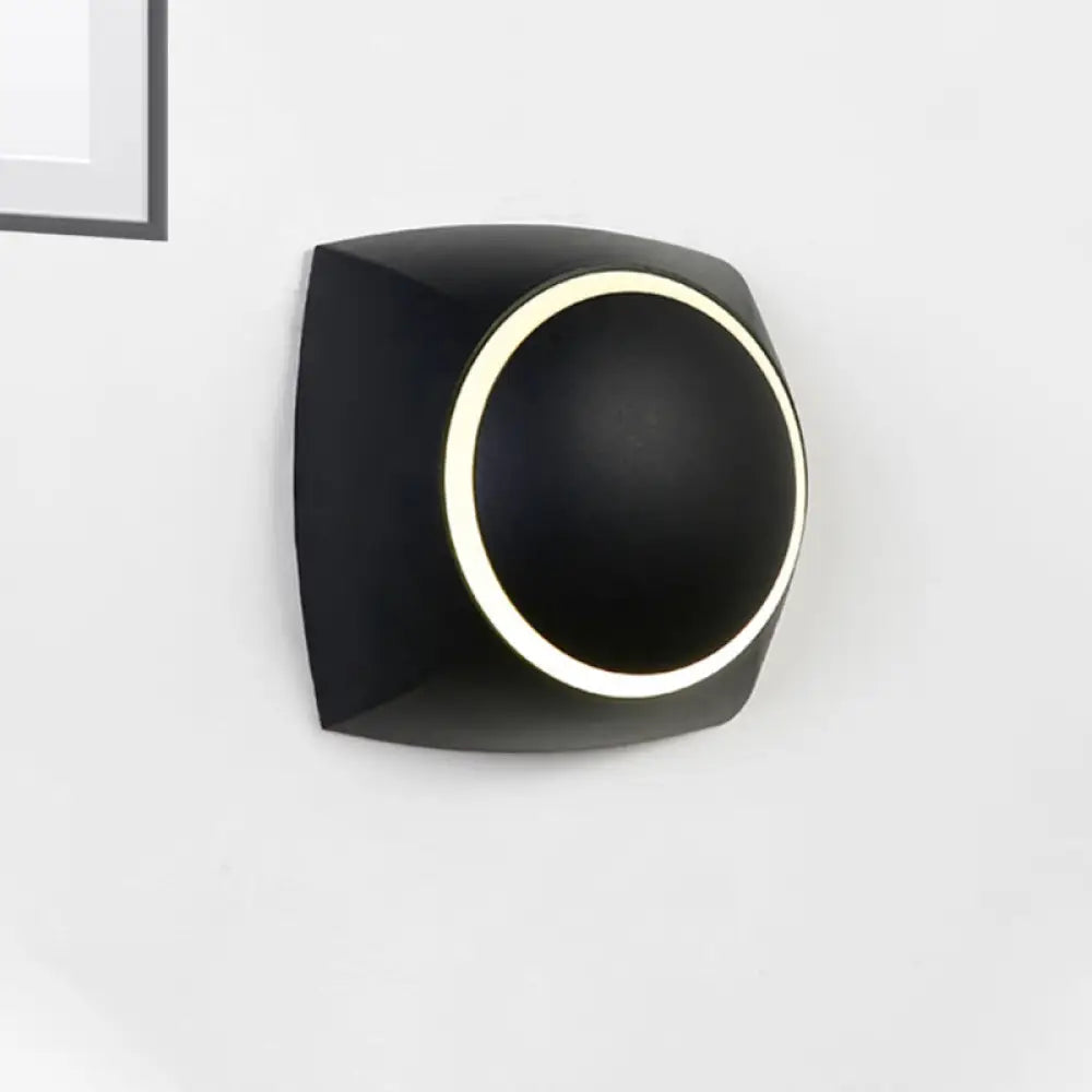 DecorBites™ Minimalistic Rotatable Metallic Wall Sconce with LED Warm/White Lighting