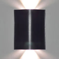 DecorBites™ Modern 1/2/3-Light Black Porch Wall Sconce with Wavy Metal Shade and Warm/White Lighting