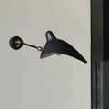DecorBites™ Modern 1/3-Light Duckbill Wall Sconce with Black Metallic Shade – Adjustable Living Room Lamp