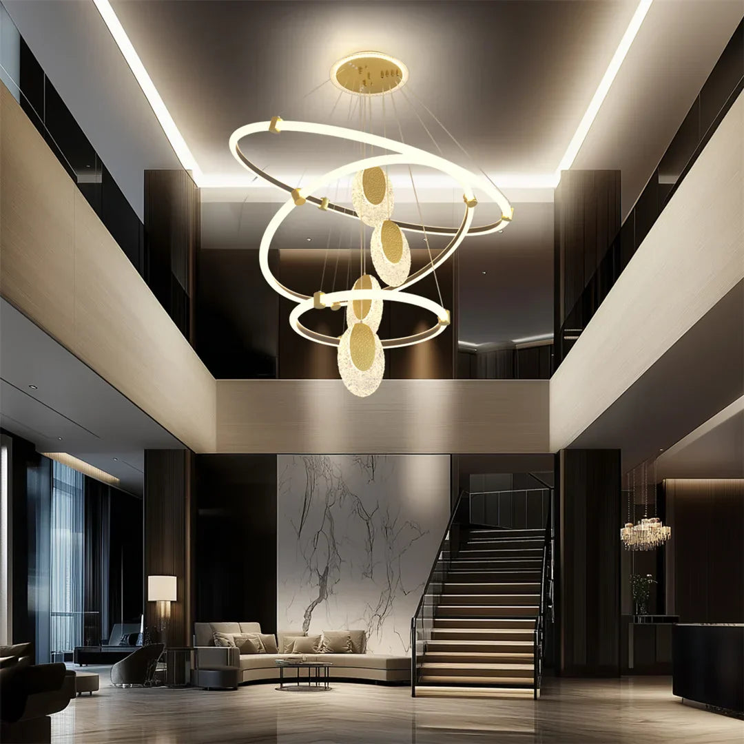 DecorBites™ Modern 3-Layer LED Chandelier Pendant Light