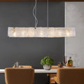 DecorBites™ Modern 9-Light Island Pendant in Gold with Transparent Crackle Glass