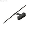 DecorBites™ Modern Acrylic Black LED Vanity Wall Sconce - Rectangle Panel Lamp in Warm/White Light