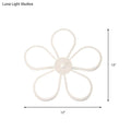 DecorBites™ Modern Acrylic Flower Wall Mounted LED Sconce Light in Warm/White for Dining Room