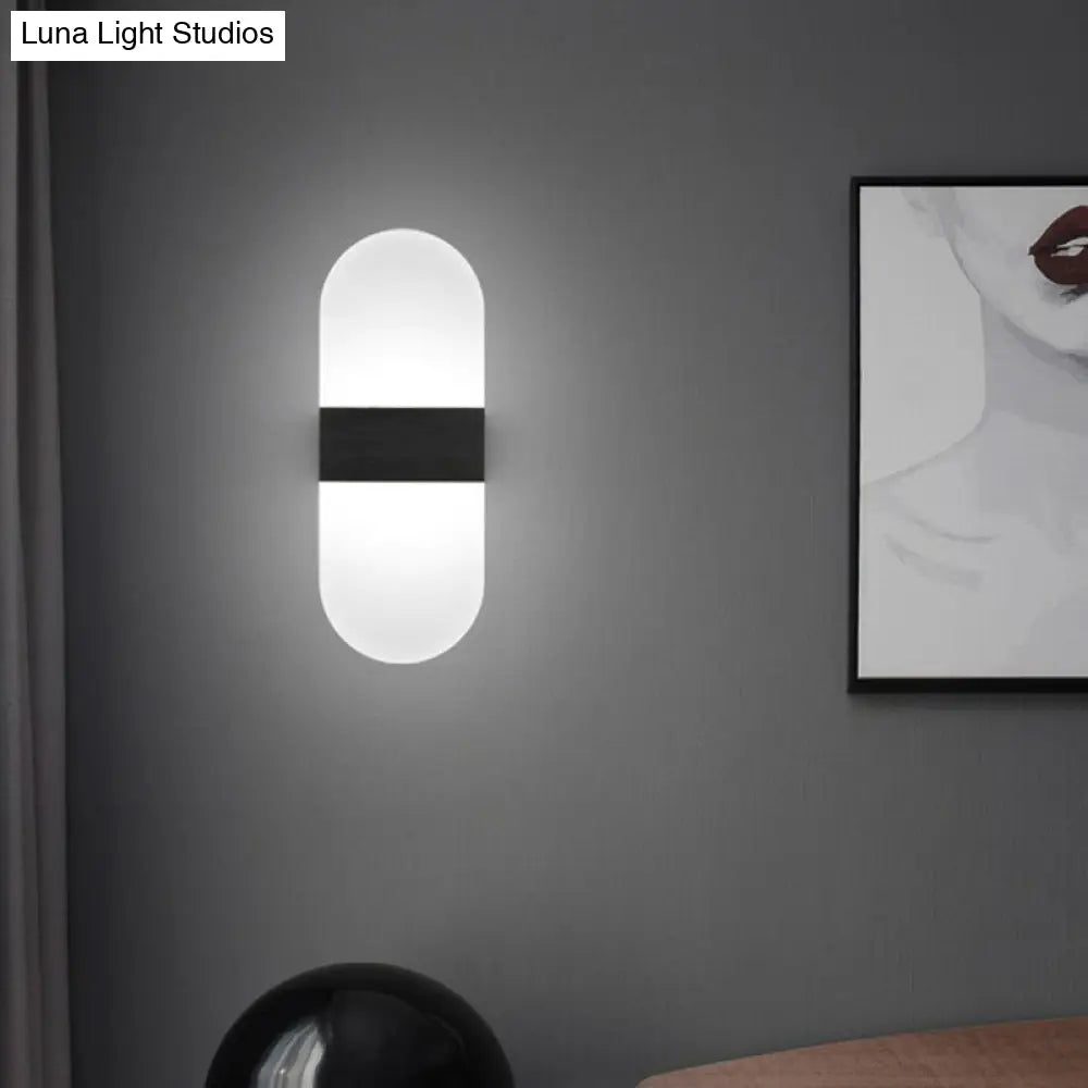 DecorBites™ Modern Acrylic Geometric LED Wall Sconce Lamp: Stylish Bedside Lighting Fixture