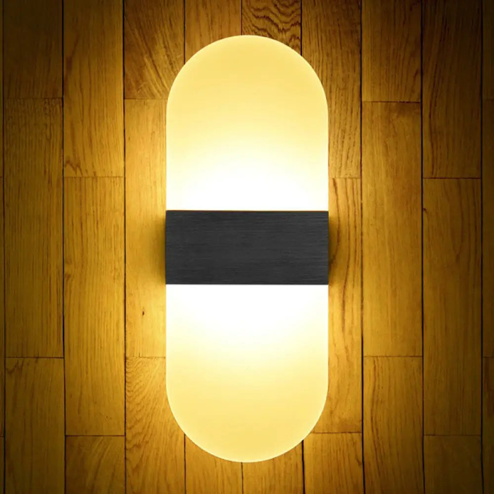 DecorBites™ Modern Acrylic Geometric LED Wall Sconce Lamp: Stylish Bedside Lighting Fixture