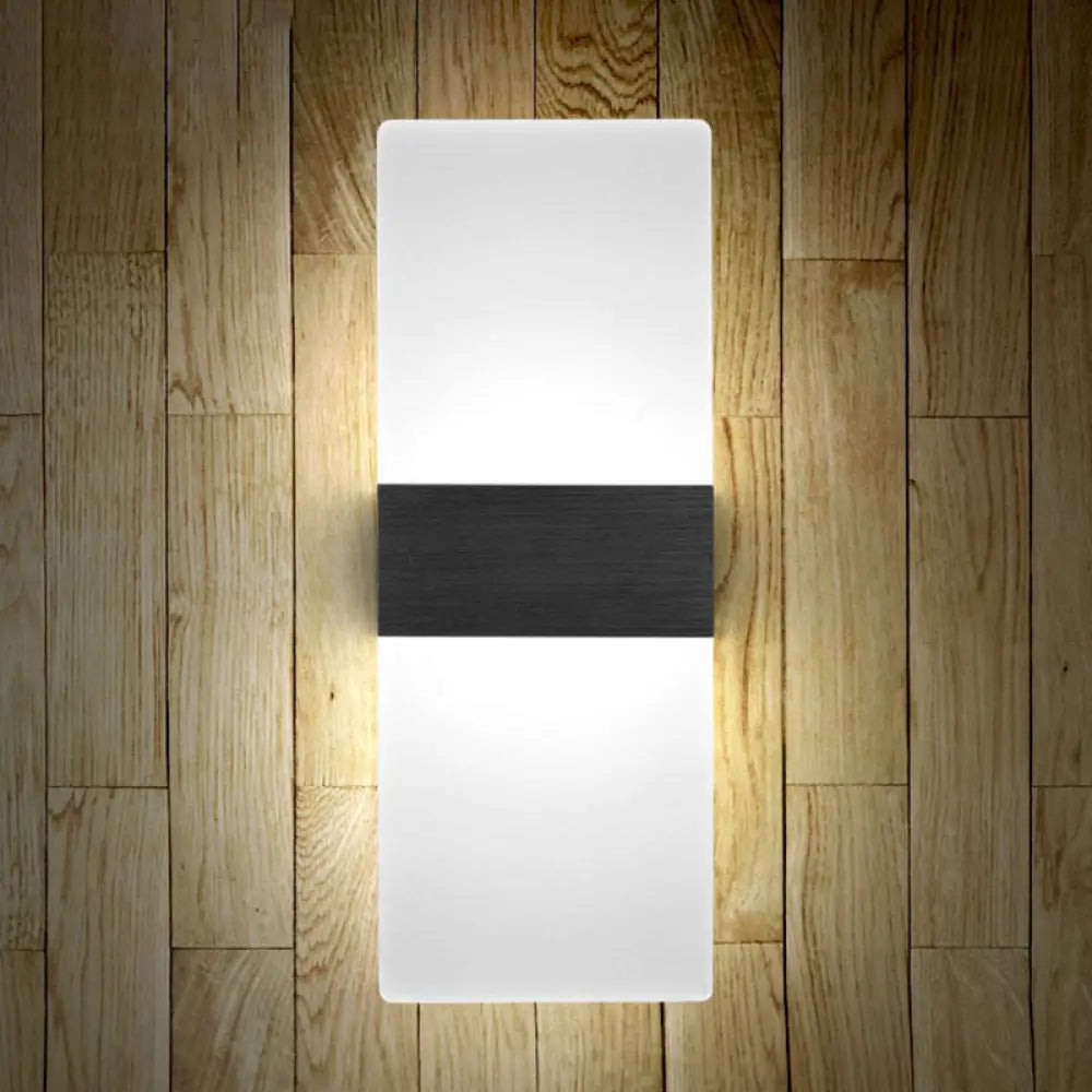 DecorBites™ Modern Acrylic Geometric LED Wall Sconce Lamp: Stylish Bedside Lighting Fixture