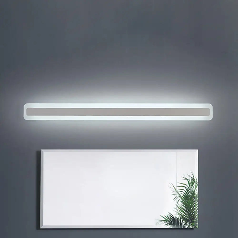 DecorBites™ Modern Acrylic LED Bathroom Vanity Lighting Fixture in Warm/White Light, 16"/19.5"/23.5" Wide