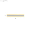 DecorBites™ Modern Acrylic LED Bathroom Vanity Lighting Fixture in Warm/White Light, 16"/19.5"/23.5" Wide