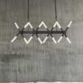 DecorBites™ Modern Acrylic Tube Island Pendant Light - 16/20 Lights - Black/White/Gold - Dining Room Ceiling Lighting