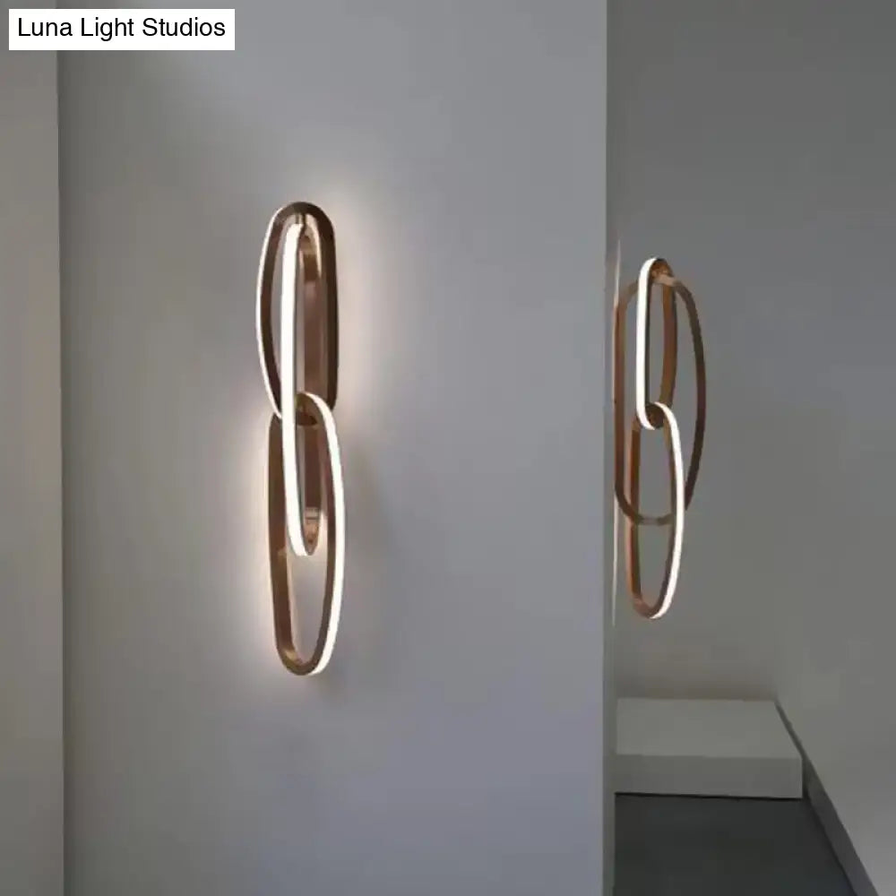 DecorBites™ Modern Aluminium Gold LED Wall Sconce for Living Room