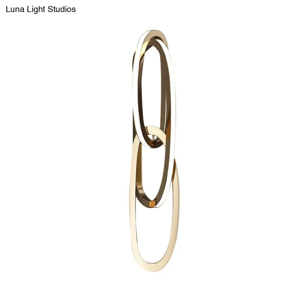 DecorBites™ Modern Aluminium Gold LED Wall Sconce for Living Room