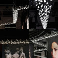 DecorBites™ Modern Aluminum Island Ceiling Lamp: Nickel/Rose Gold Branching Design with Acrylic Shade