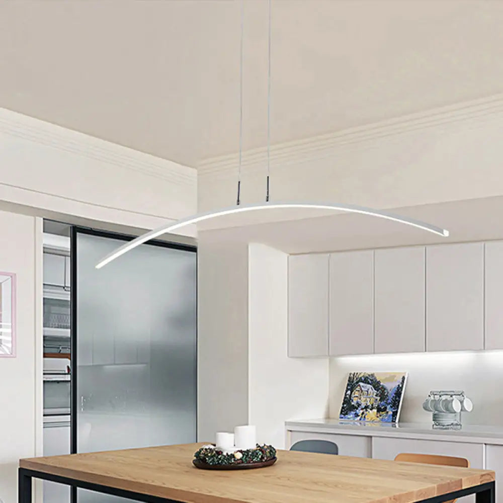 DecorBites™ Modern Arched LED Pendant Light - Acrylic Dining Room Island Lighting