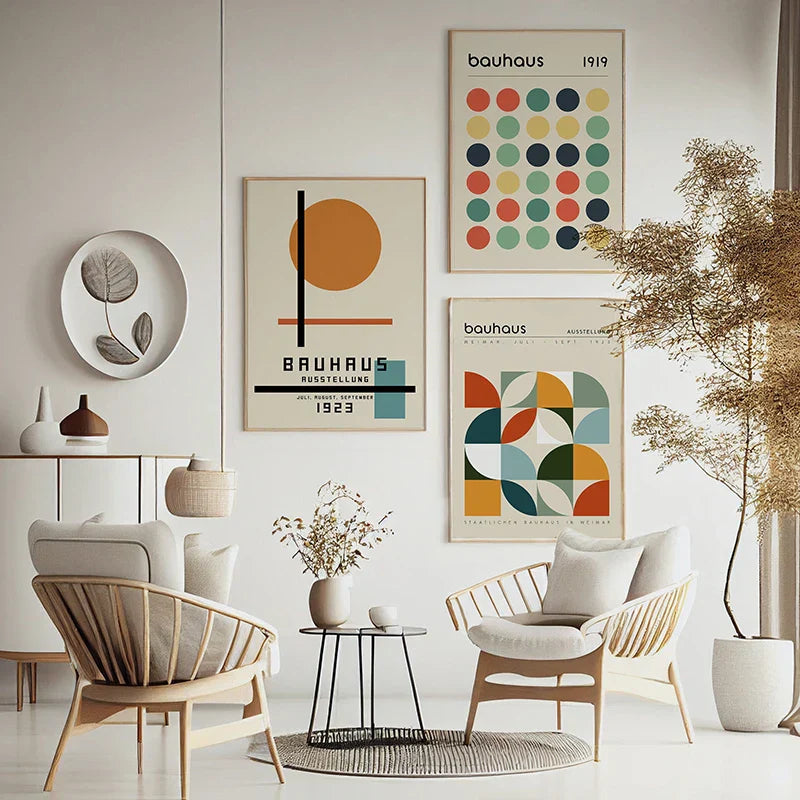 DecorBites™ Modern Bauhaus Exhibition Posters for Home Decor