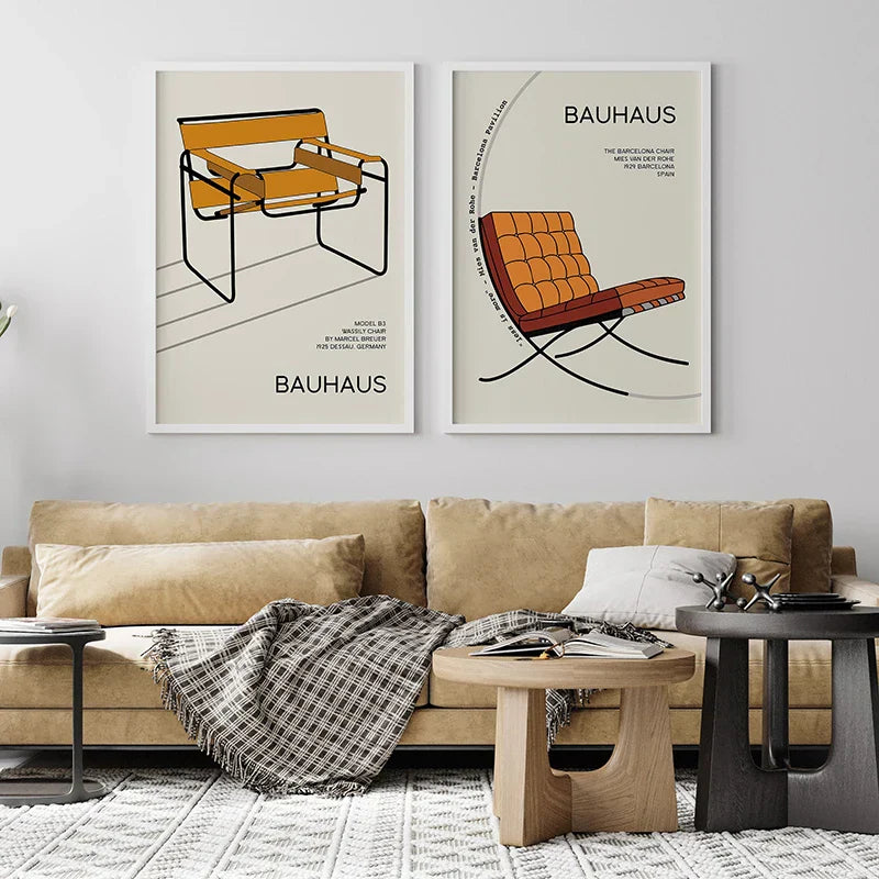 DecorBites™ Modern Bauhaus Exhibition Posters for Home Decor