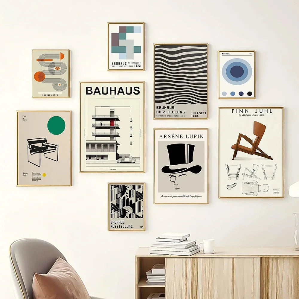 DecorBites™ Modern Black and White Canvas Print for Home Decor