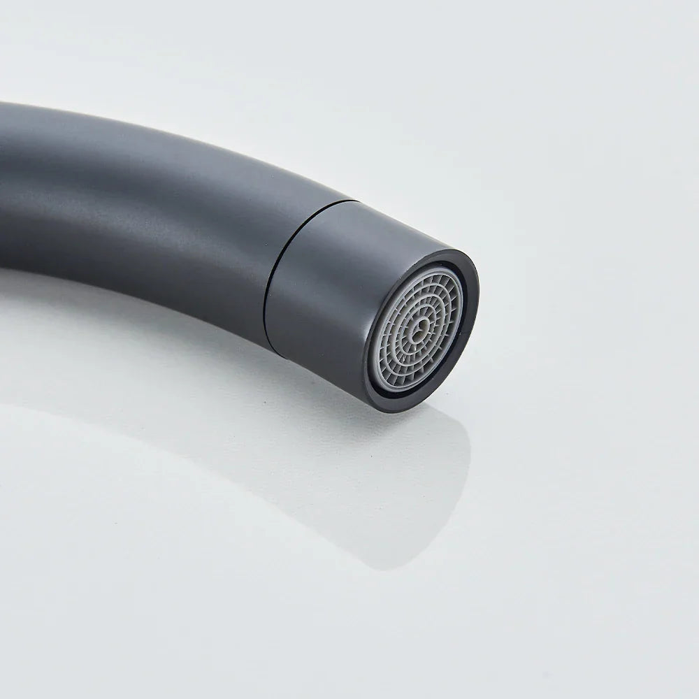 DecorBites™ Modern Black Floor Mounted Tub Faucet