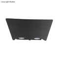 DecorBites™ Modern Black Geometric LED Wall Sconce in Warm/White Light
