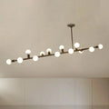 DecorBites™ Modern Black Open Bulb Island Light with 7/13 Metal Lights - Simple Ceiling Lamp