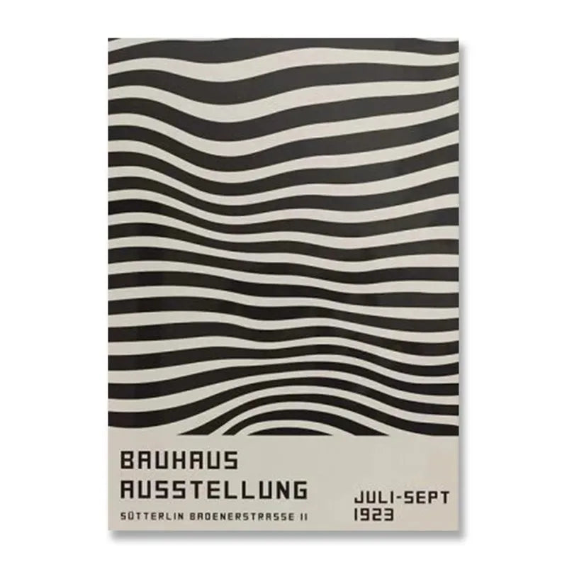 DecorBites™ Modern Black & White Abstract Canvas Art
