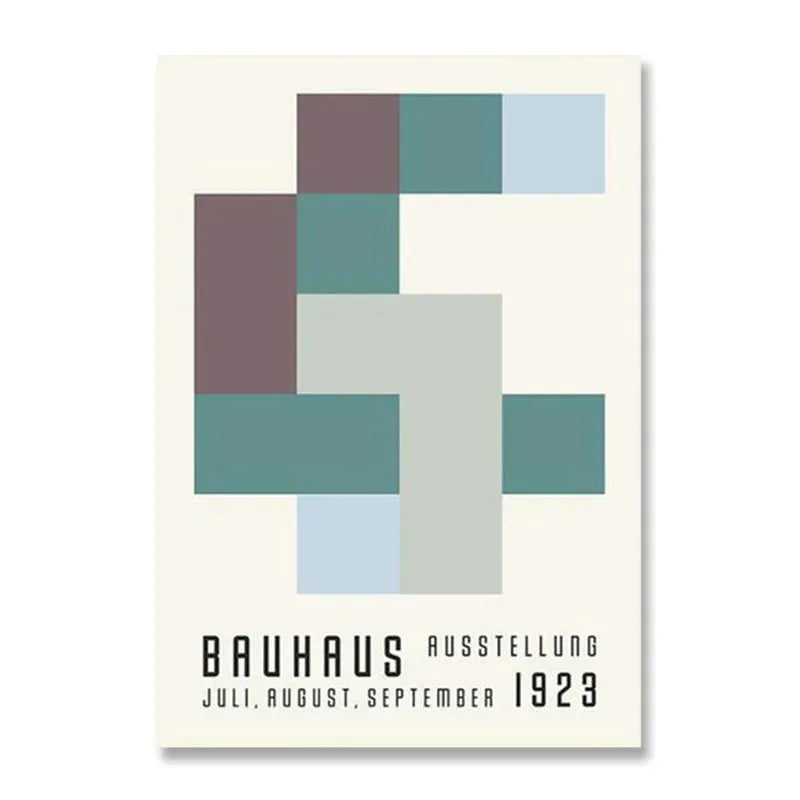 DecorBites™ Modern Black & White Bauhaus Canvas Wall Art