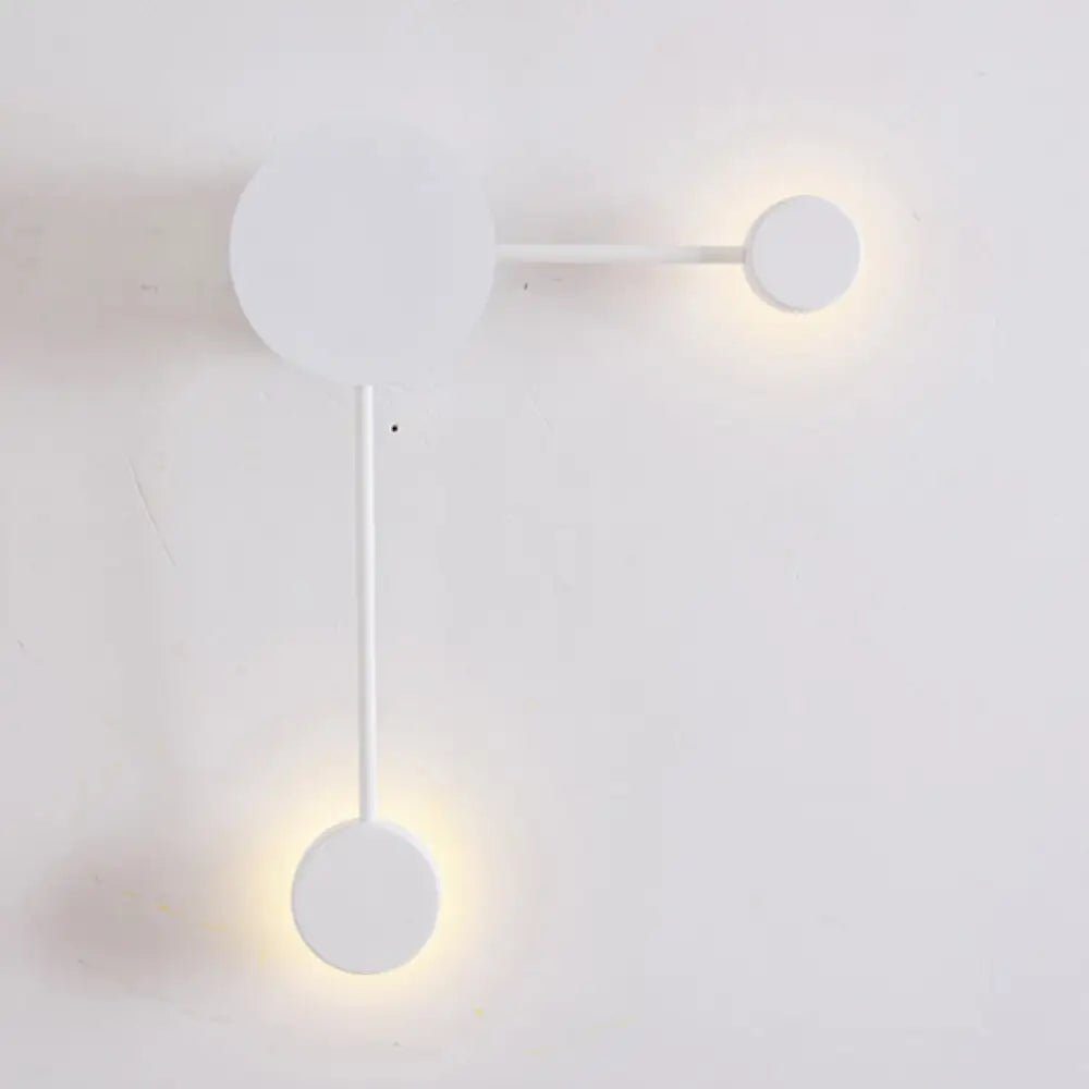 DecorBites™ Modern Black/White Sputnik LED Wall Sconce Light Fixture with Acrylic Lamp Shades - 2/3/6 Lights in Warm/White