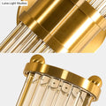 DecorBites™ Modern Brass Linear Wall Lamp with Clear Crystal Sconce - 2 Lights, Stylish Design