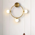 DecorBites™ Modern Brass Metal Wall Sconce with 3 LED Lights for Bedside