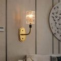 DecorBites™ Modern Brass Sconce Light with Clear Glass Shade - Wall Mounted 1/2-Light for Living Room