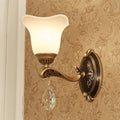 DecorBites™ Modern Brass Sconce Light with Crystal Drop - Wall Mounted Indoor Lamp (1/2 Lights)