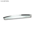 DecorBites™ Modern Chrome Arched Vanity Light - 21"/27.5" LED Wall Sconce with Acrylic Diffuser