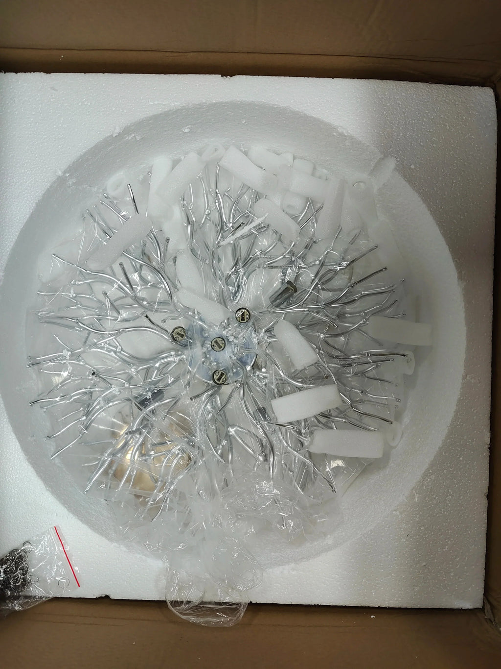 DecorBites™ Modern Chrome Crystal Chandelier for Living Room