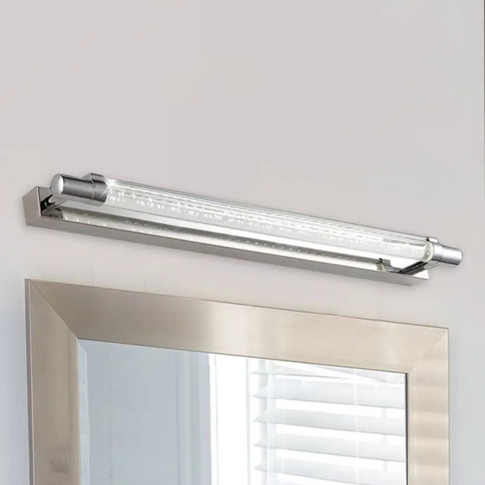 DecorBites™ Modern Chrome LED Vanity Light with Adjustable Warm/White/Third Gear Settings for Bathroom - 19.5"/23.5" Width