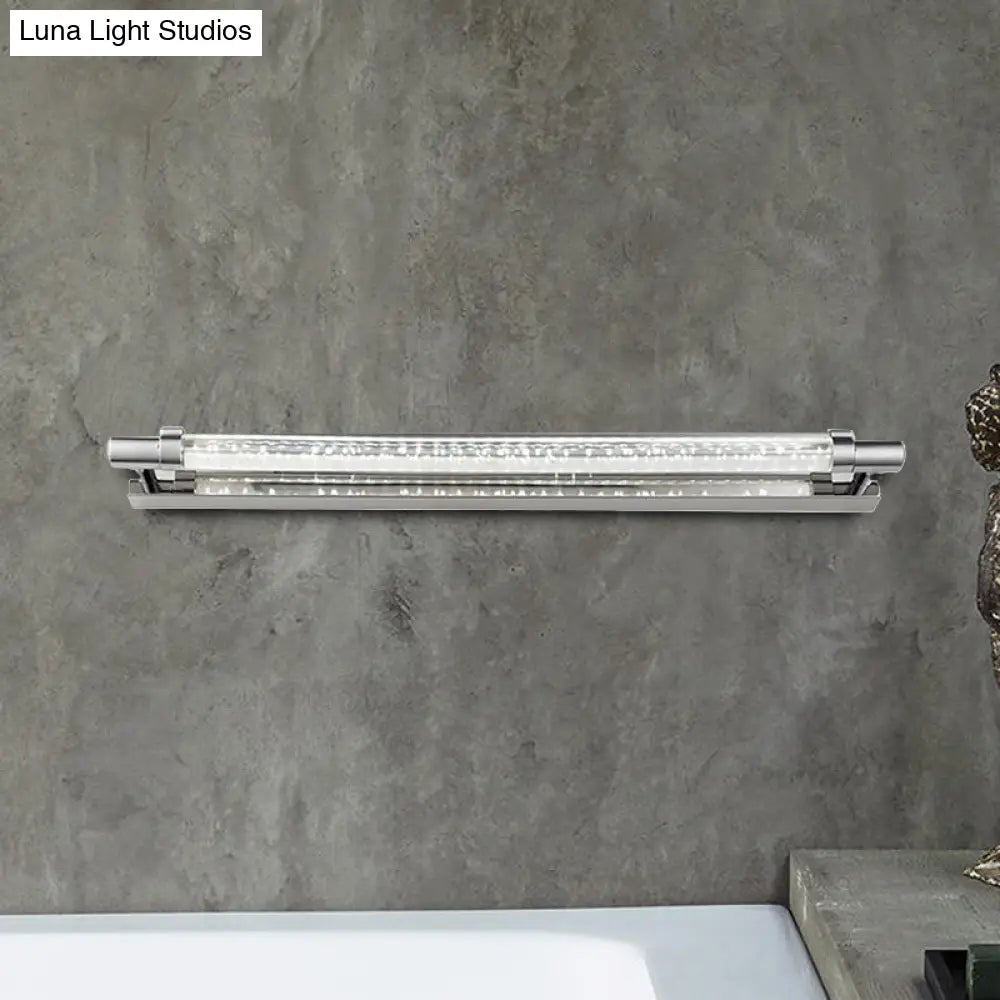 DecorBites™ Modern Chrome LED Vanity Light with Adjustable Warm/White/Third Gear Settings for Bathroom - 19.5"/23.5" Width