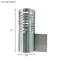 DecorBites™ Modern Chrome LED Wall Lamp with Hollow Design and Warm/White Light